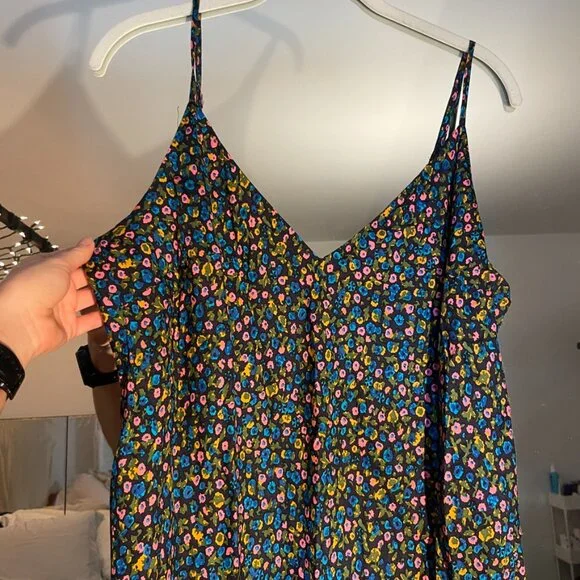 BODEN Elena Silk-blend Midi Slip Dress In Blue Size 14 - Picture 9 of 15